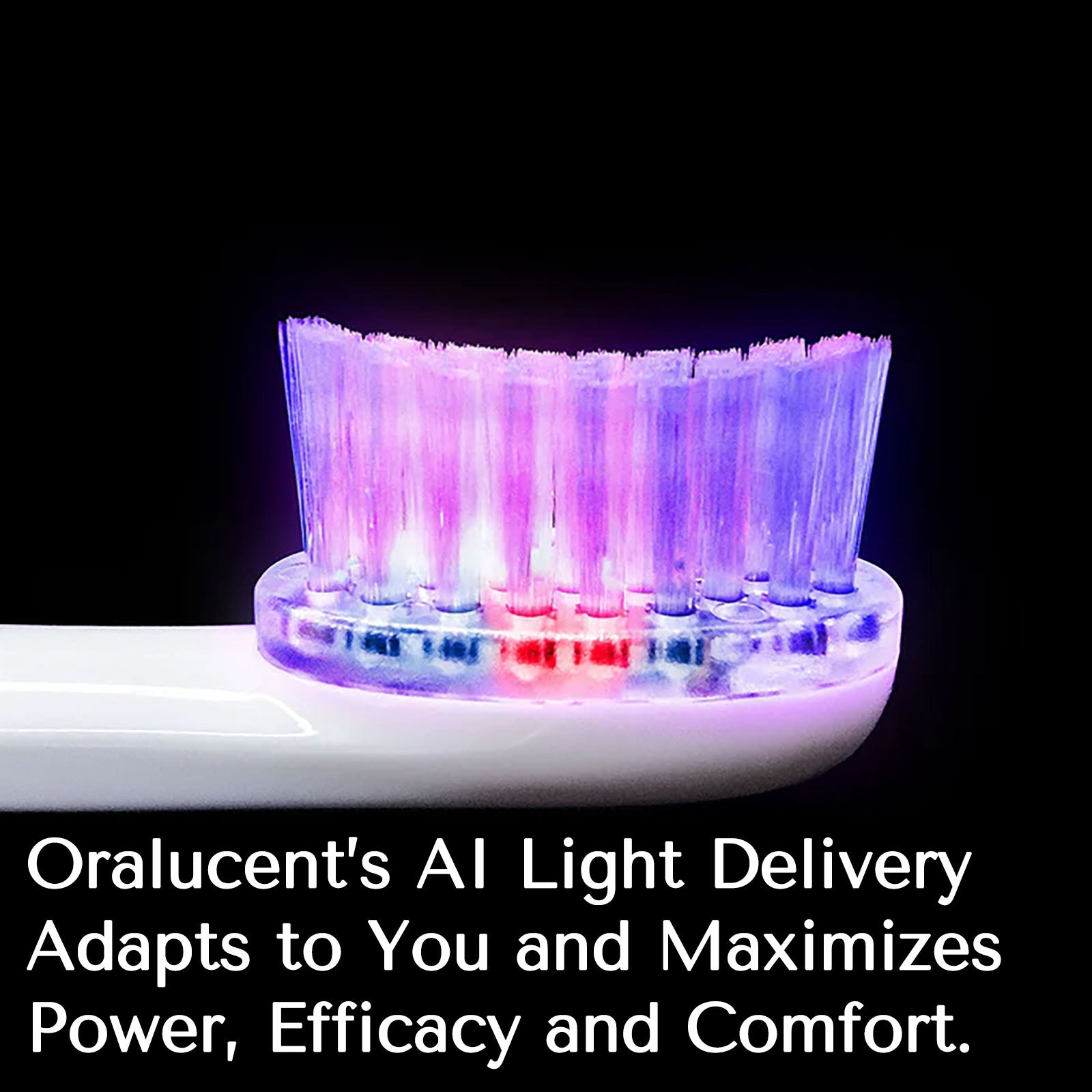 Red & Blue Light Therapy Sonic Toothbrush for Gum Health & Teeth Whitening - Oralucent Pro Edition